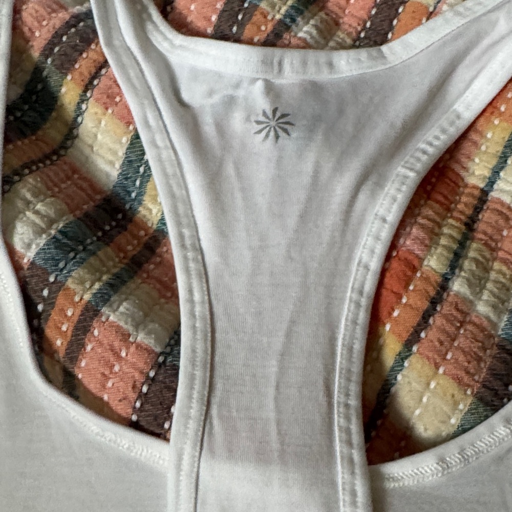 Athleta White Racerback Performance Tank - Picture 6 of 6